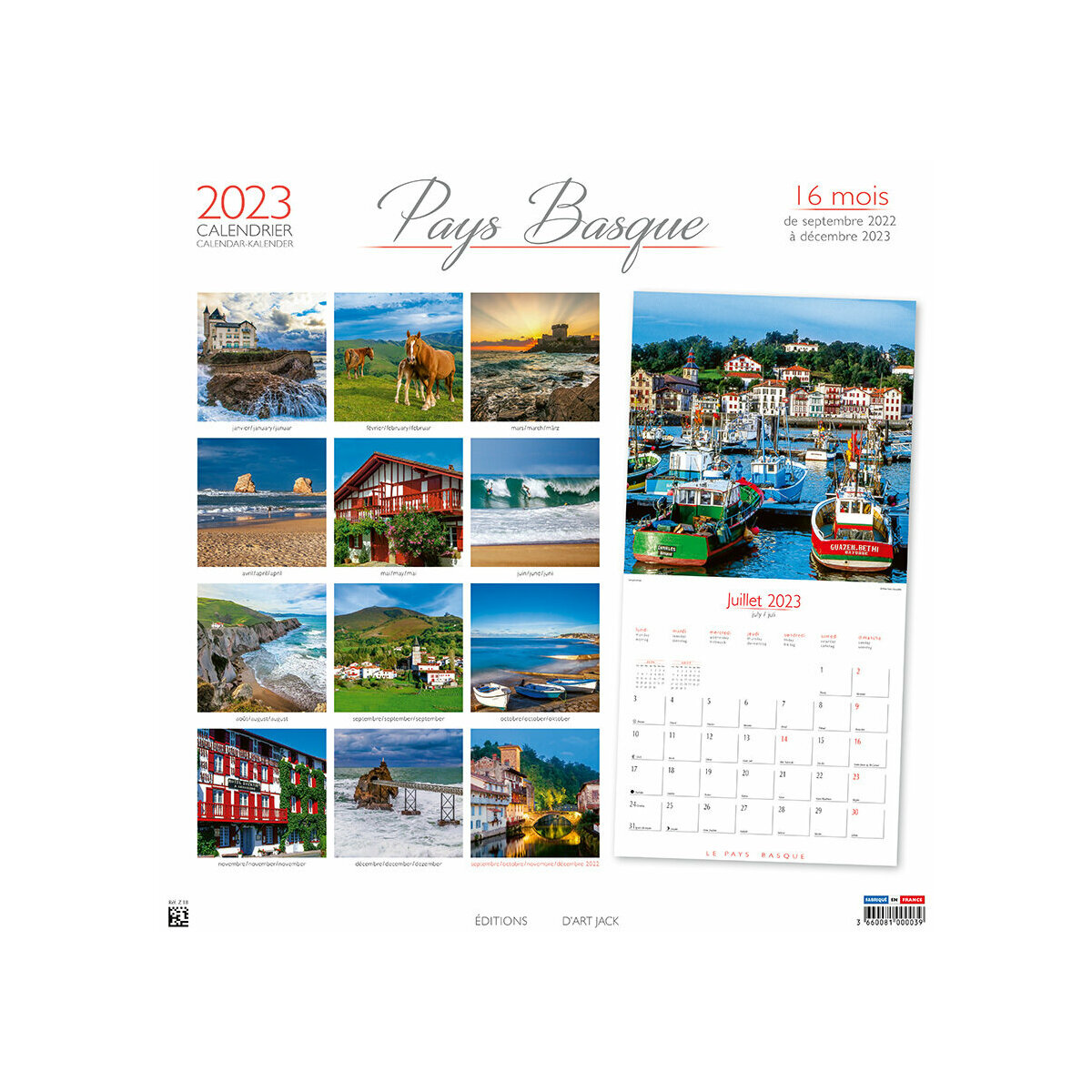 calendrier Pays basque 2023