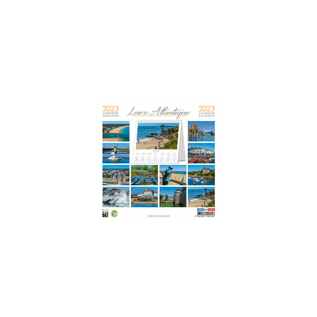 Calendrier chevalet Loire atlantique 2023