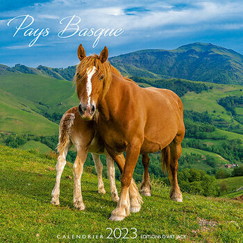Calendrier chevalet 2023 Pays basque - poney Pottok