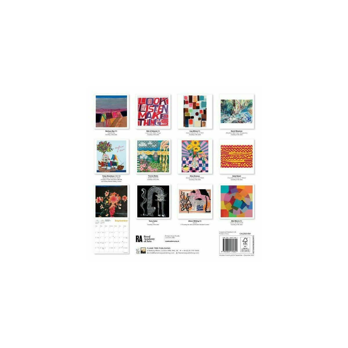 Calendrier 2023 30x30 Calendrier 2023 Galerie Royal Académie