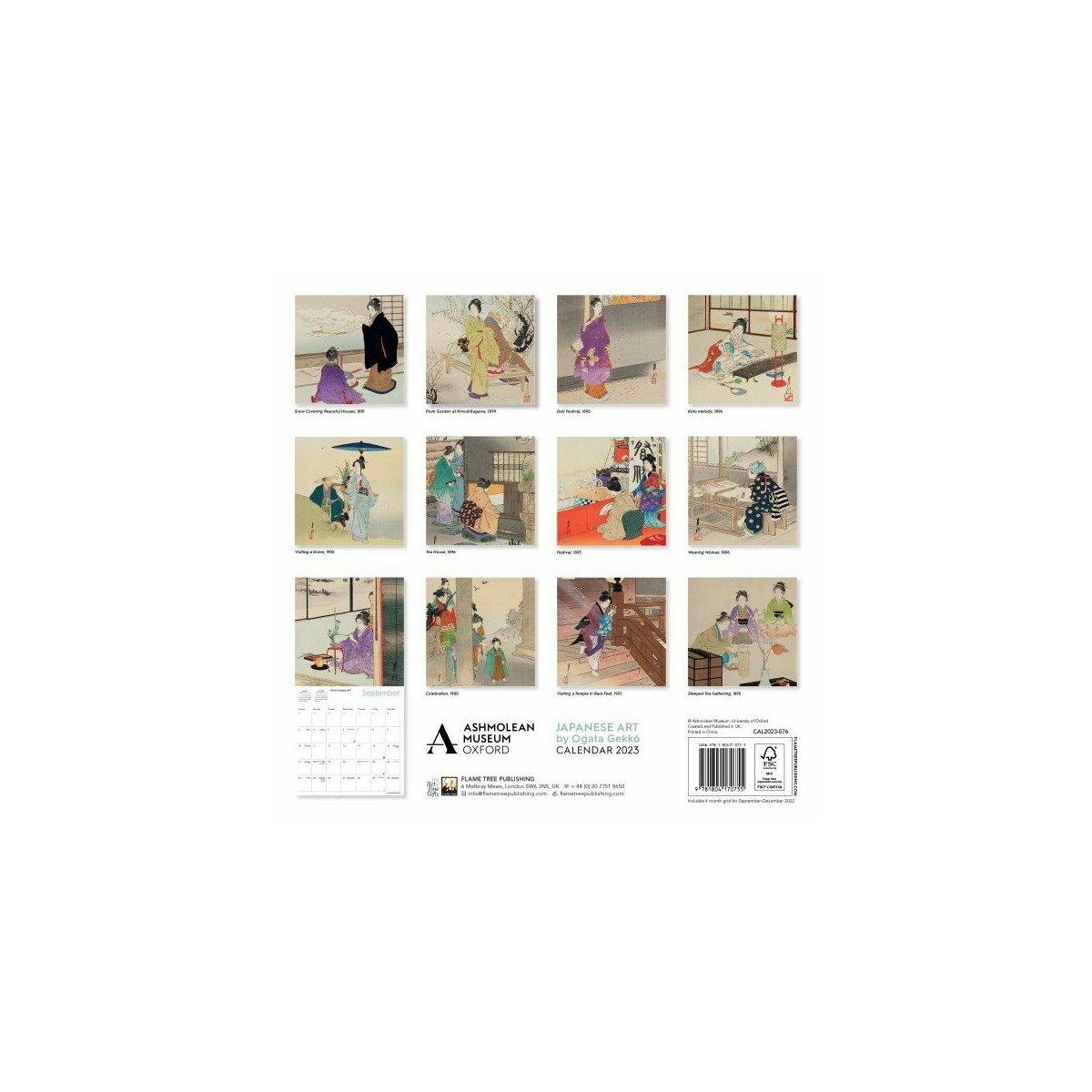 Calendrier 2023 Art Japonais - Ogata Gekko