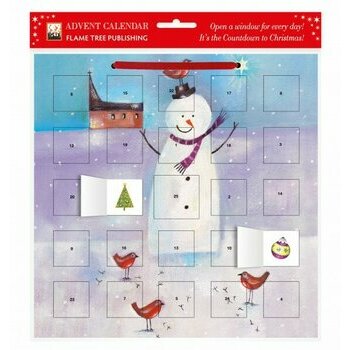 Calendrier de L'Avent Bonhomme de neige oiseau