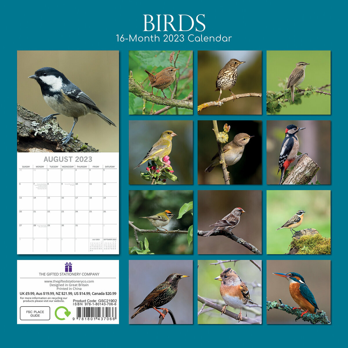 Calendrier Oiseaux 2023 Calendrier 2023 Oiseaux Nature