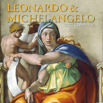 Calendrier 2023 Leonard de Vinci et Michel-Ange