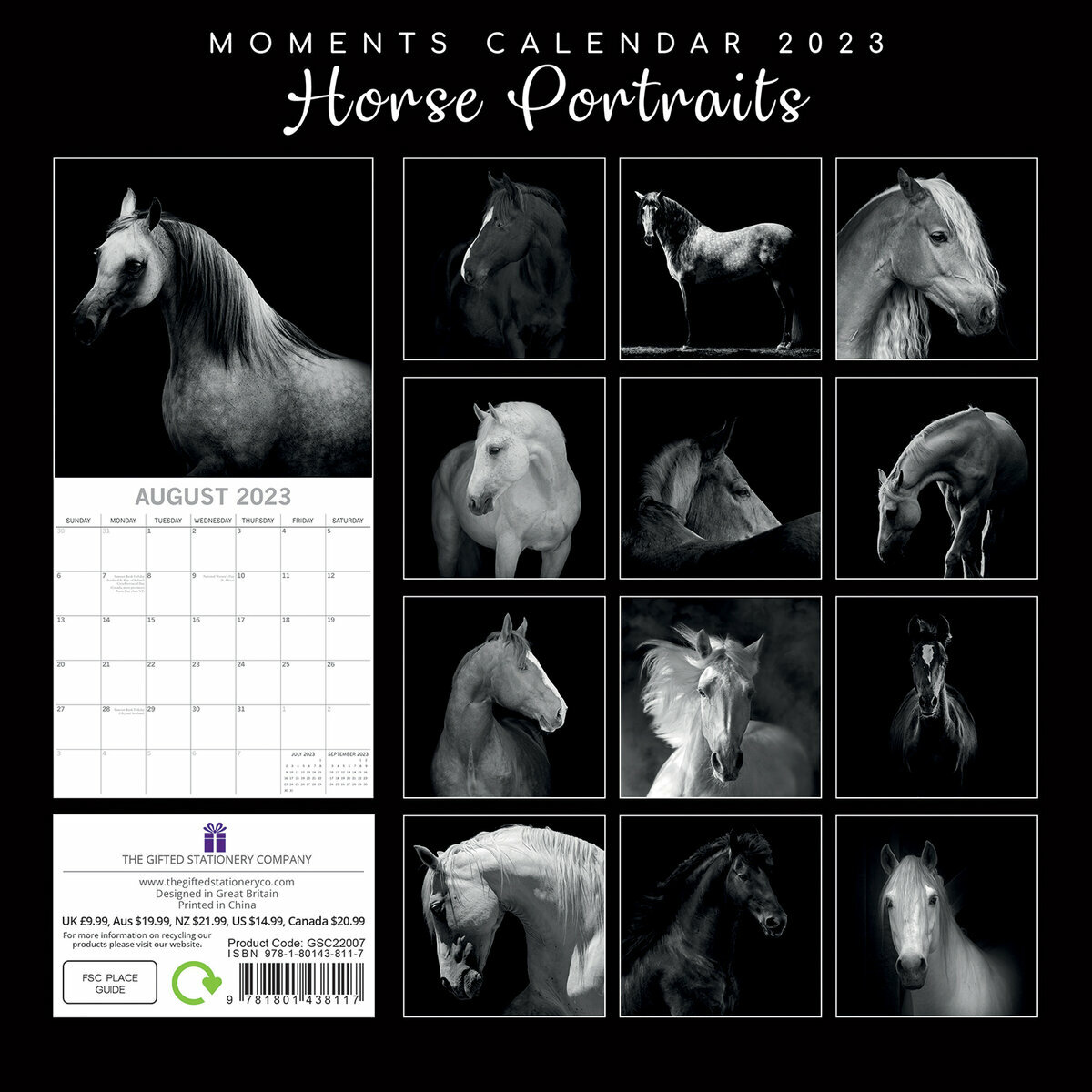 Calendrier 2023 Chevaux Calendrier 2023 Chevaux Noir Et Blanc