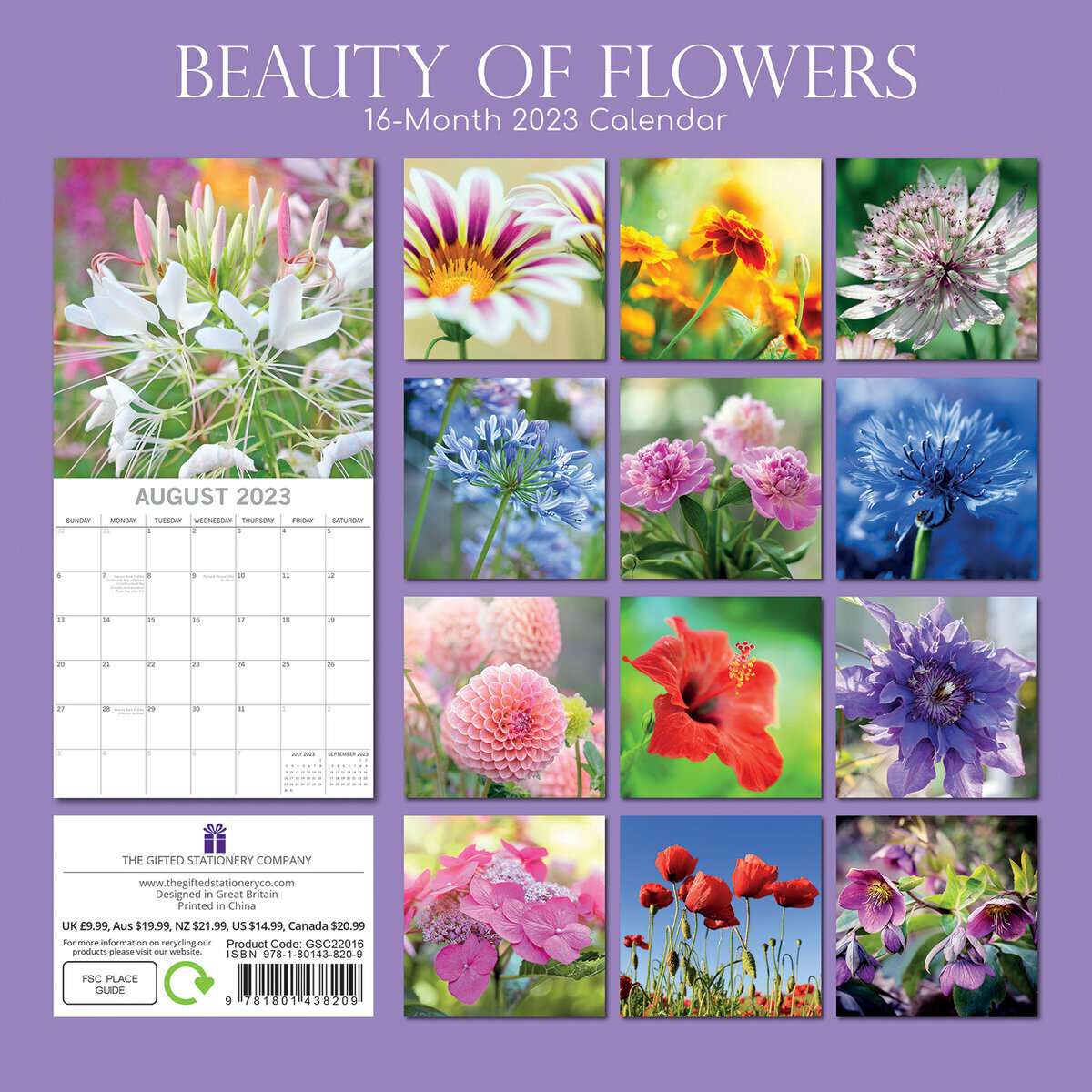 calendrier Beauté des fleurs 2023