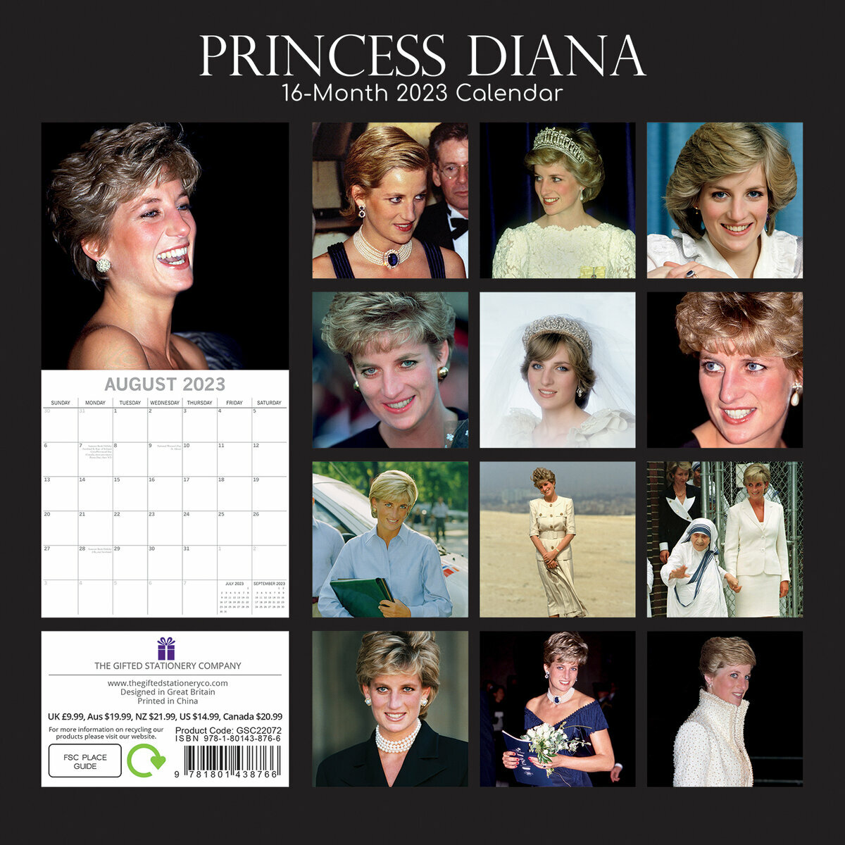Calendrier 2023 Princesse Diana Calendrier 2023 Princesse Diana