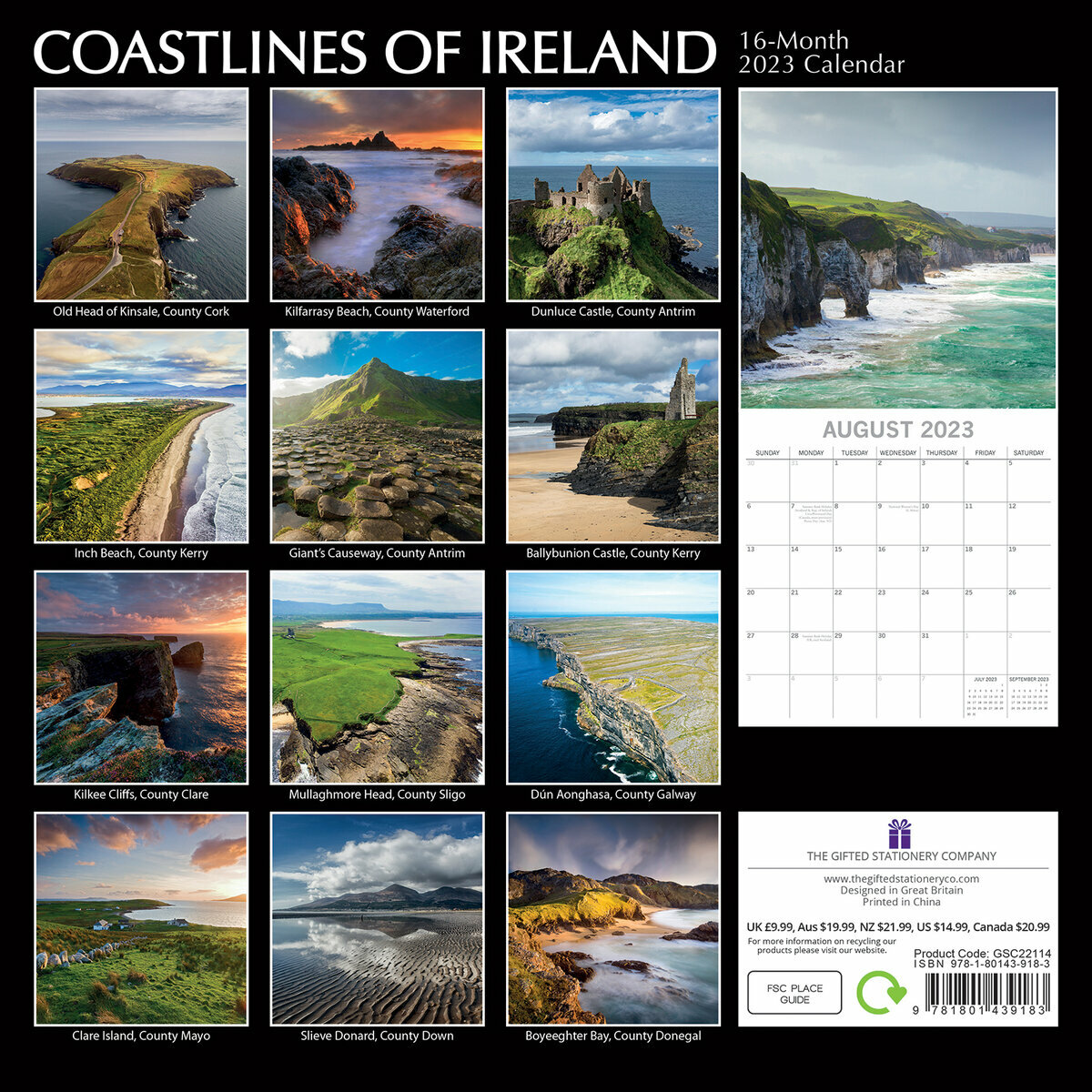 Calendrier Celtique 2023 Calendrier 2023 Côte D'irlande