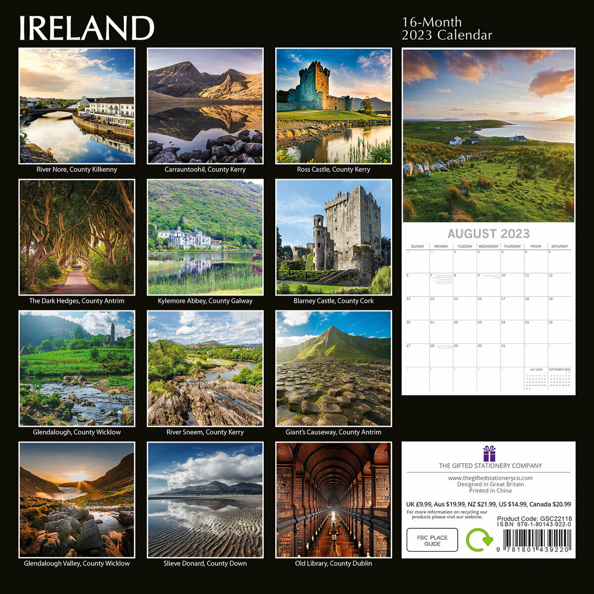Calendrier 2023 Irlande