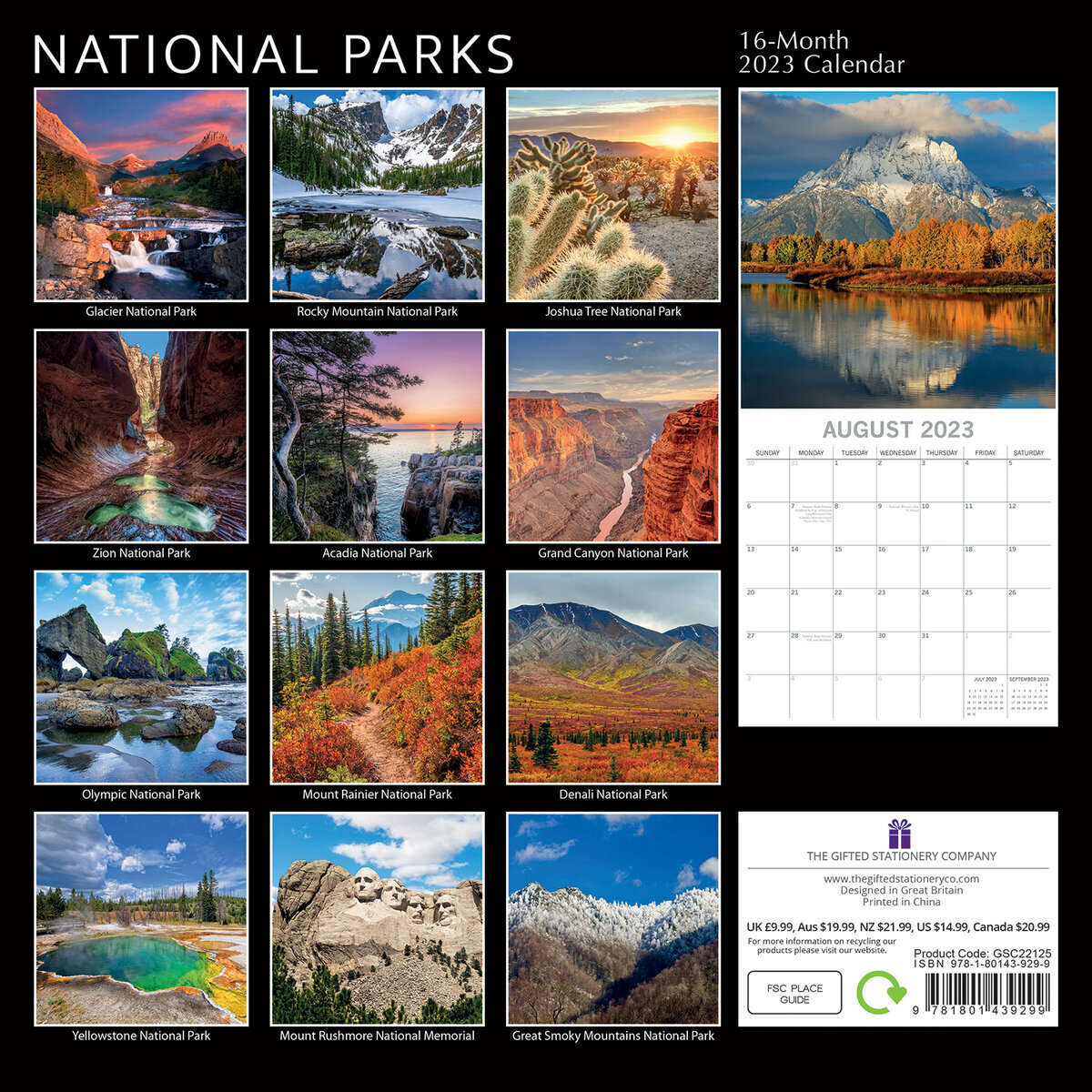 2023 Calendrier Mural Colorado Colorado National Parcs 451509 Tout Neuf 