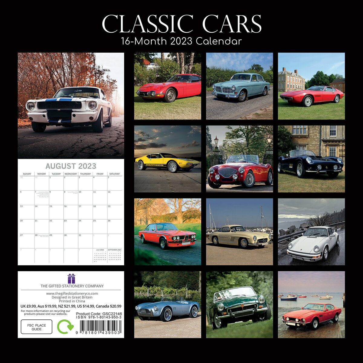 Calendrier 2023 Voiture de collection