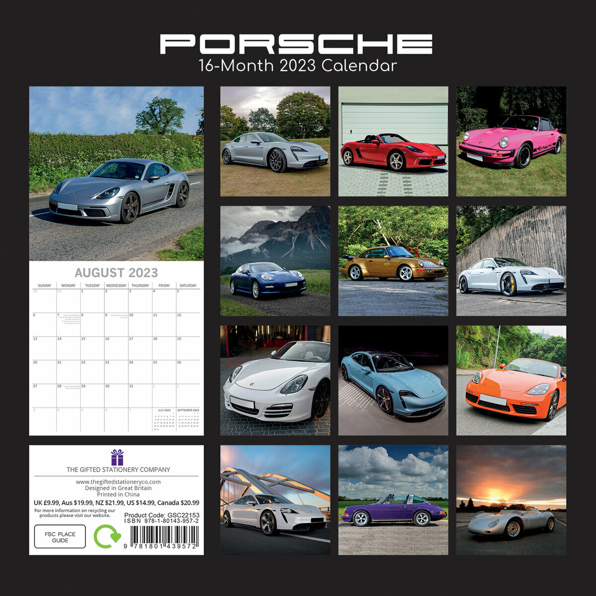 Calendrier 2023 Porsche