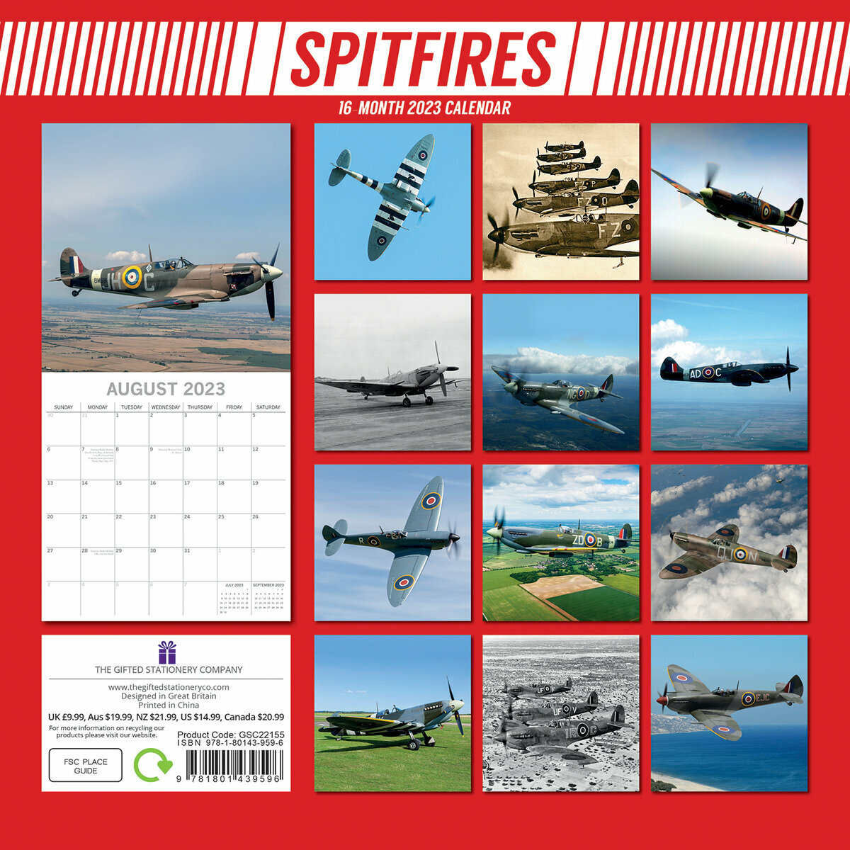 Calendrier 2023 Avion de chasse