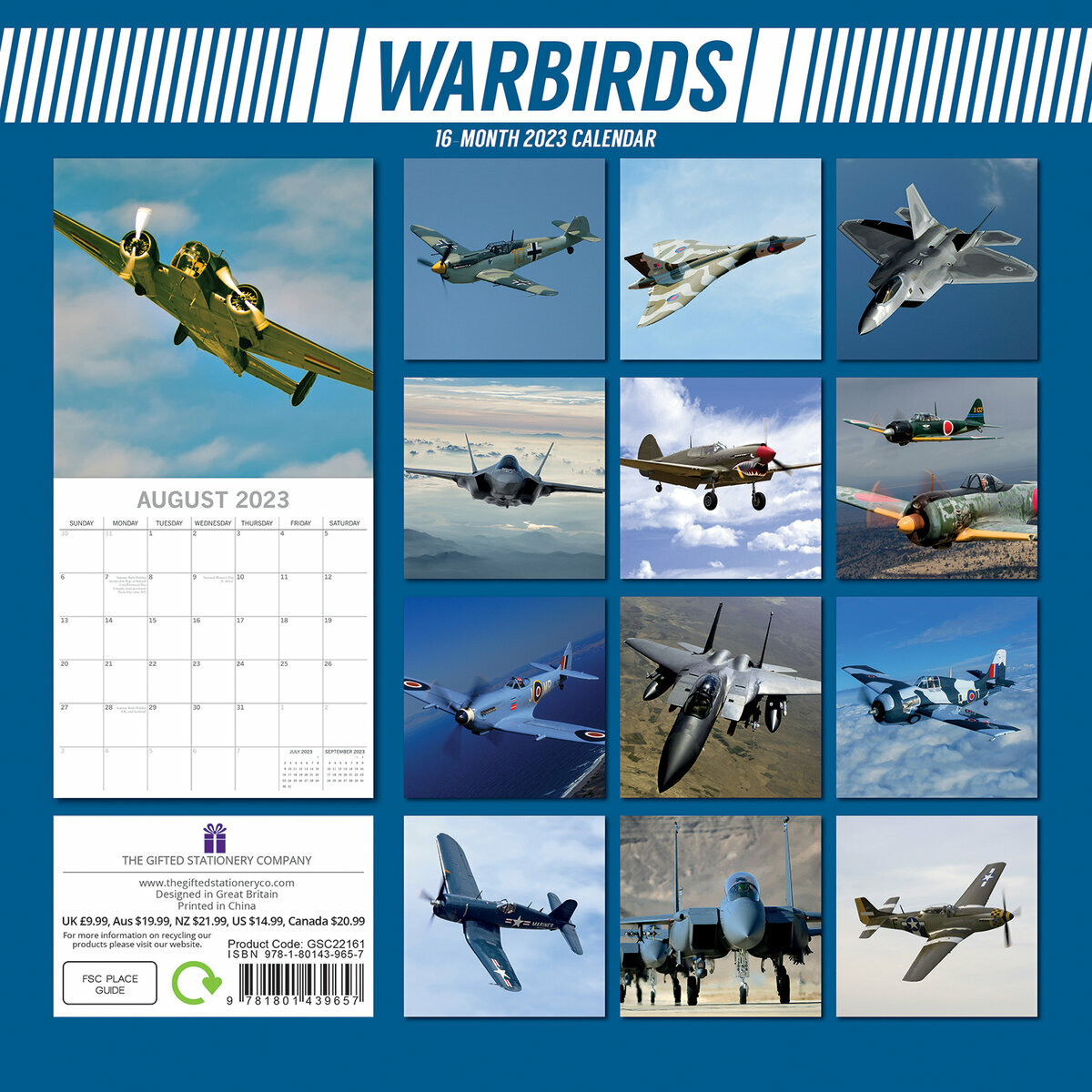 Calendrier 2023 Avion militaire