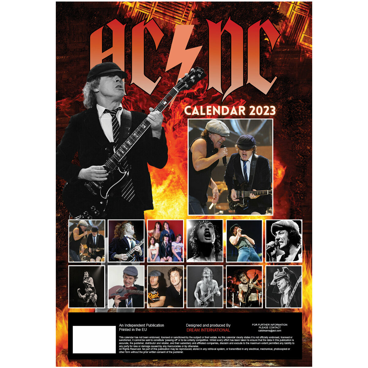 Calendrier 2023 AC DC format A3