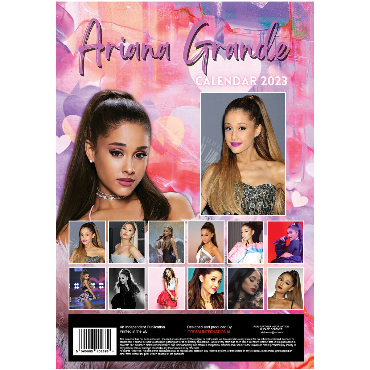 Calendrier 2023 Ariana grande A3