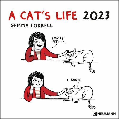 Calendrier 2023 Humoristique Calendrier Bd Humour Chat - A Cat's Life 2023