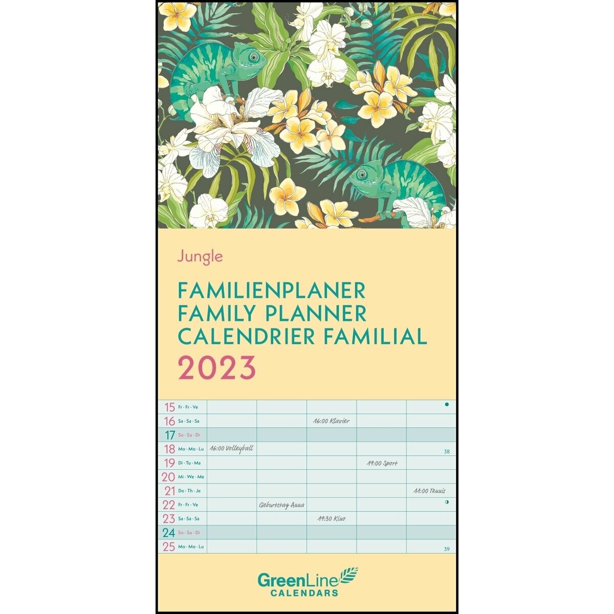 Calendrier familial 2023 Eco-responsable Jungle