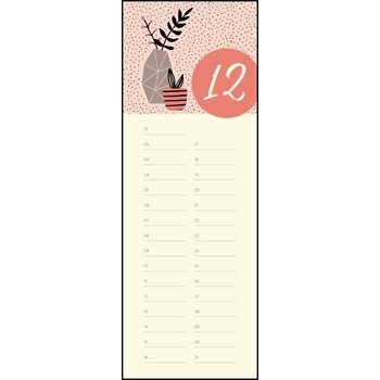Calendrier anniversaire Perpétuel Cactus Calendrier anniversaire Perpétuel Cactus