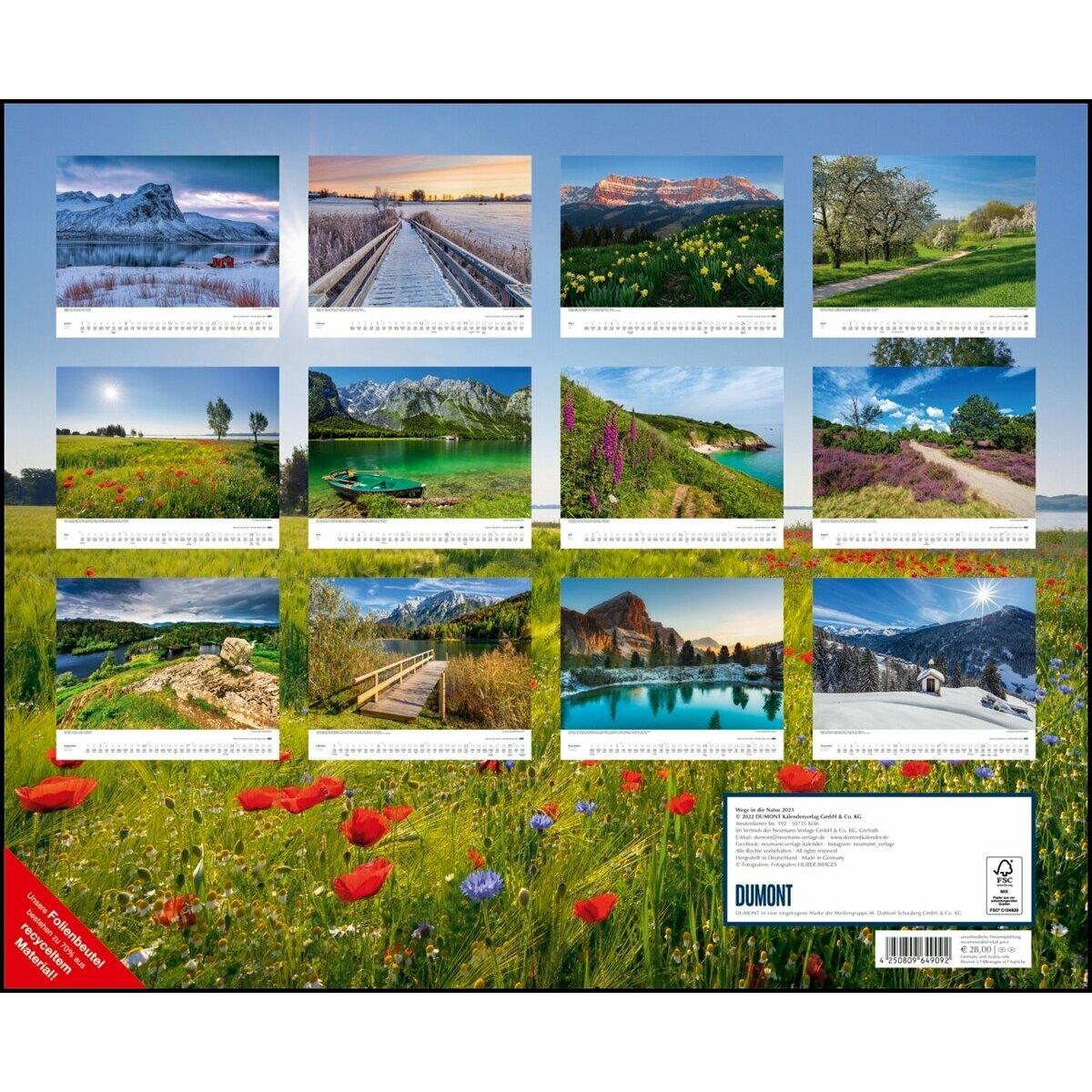 Maxi Calendrier 2023 Promenade dans la nature
