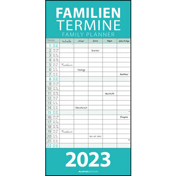Calendrier familial 2023 Pastel