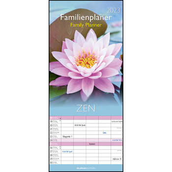 Calendrier familial 2023 Zen