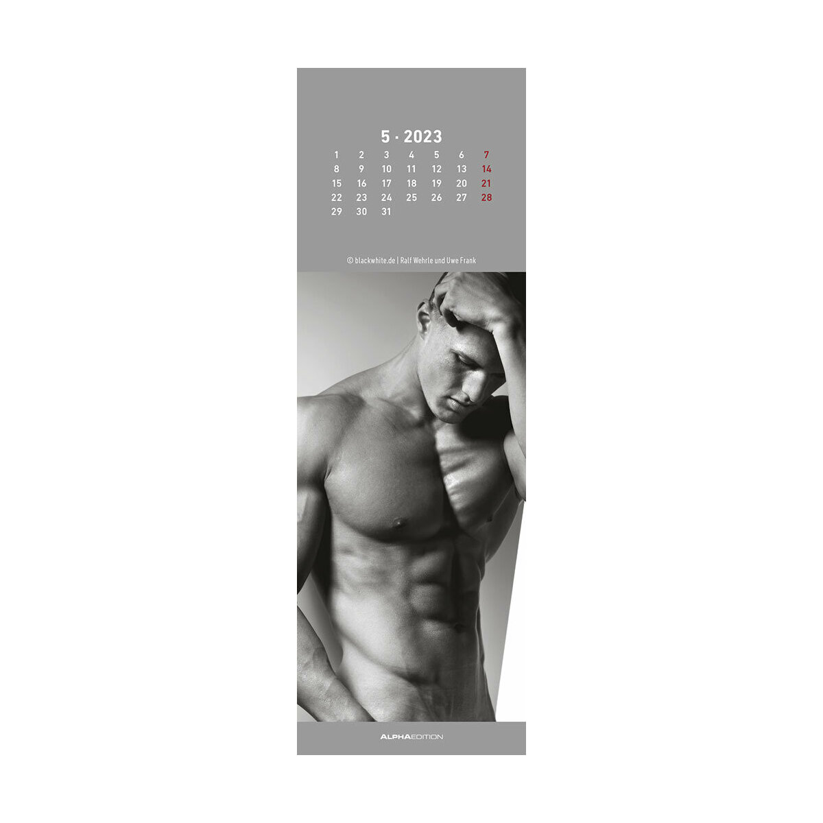 Calendrier Marque page sexy homme 2023