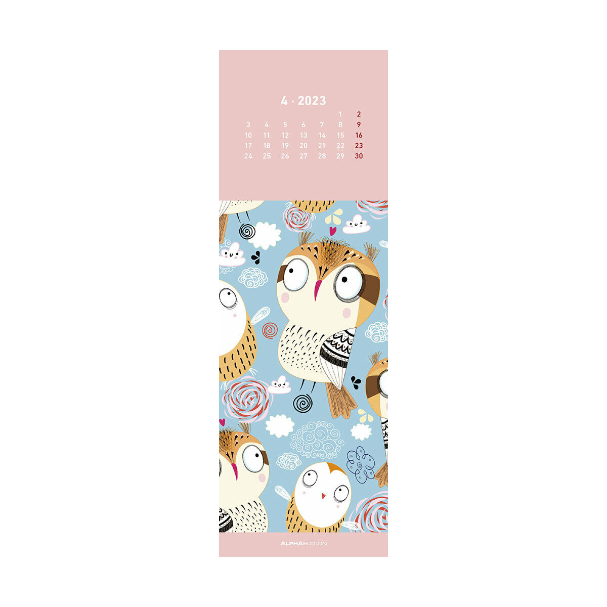 Calendrier Marque page chouette 2023