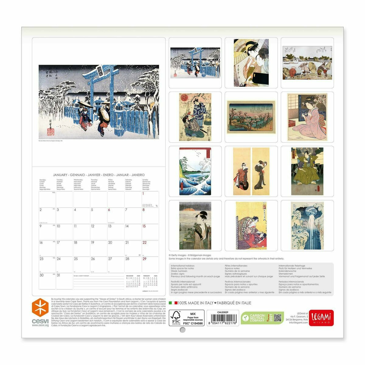 Calendrier 2023 Art japonais