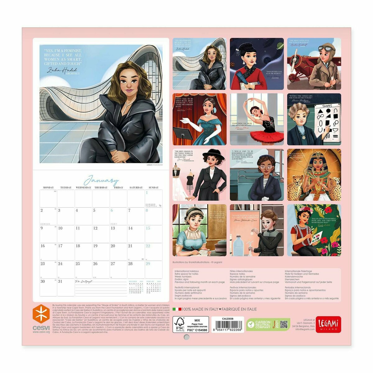 Calendrier 2023 Femme inspirante