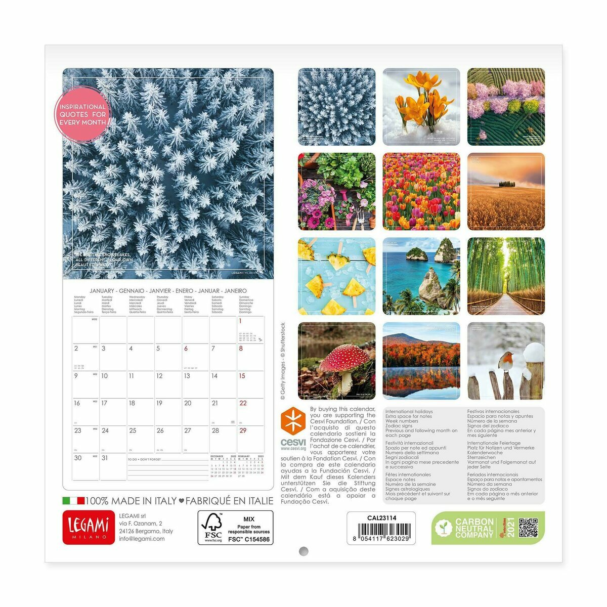 Mini Calendrier 2023 4 saisons