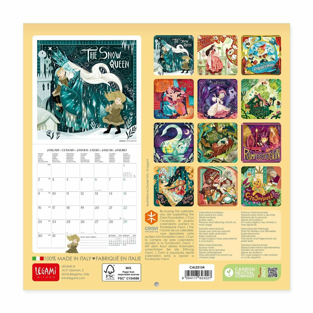 Mini Calendrier 2023 Contes pour enfants