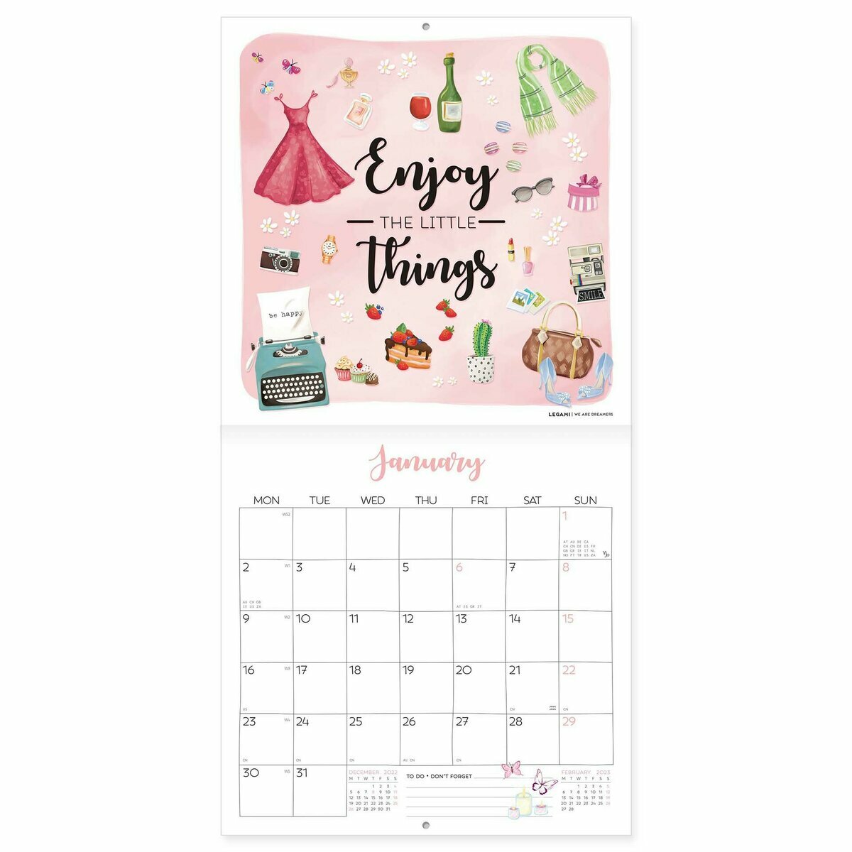 Mini Calendrier 2023 Live Happy