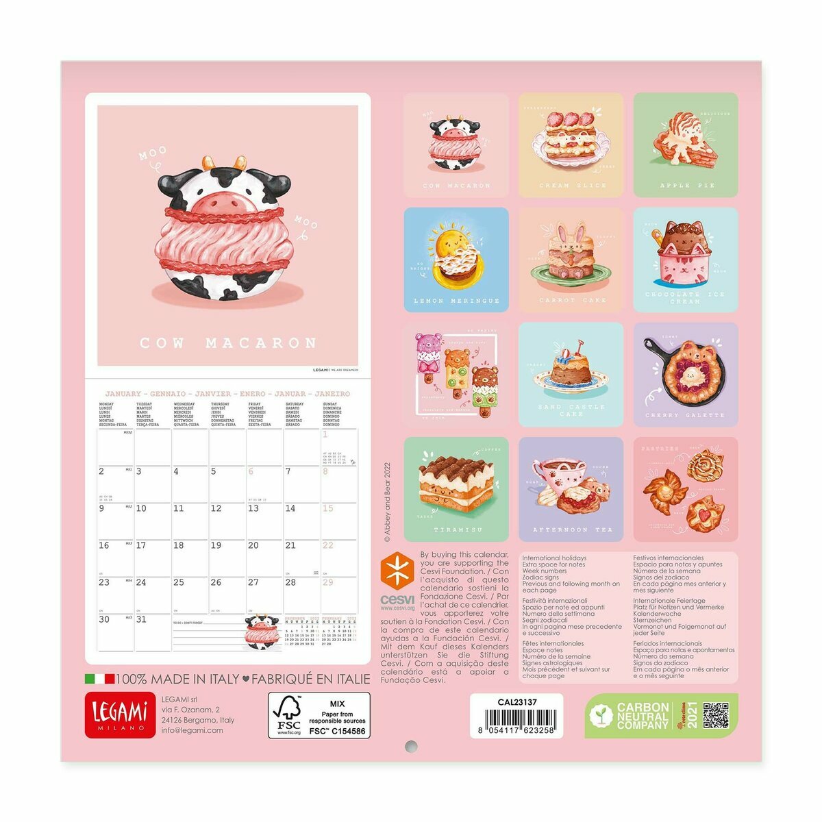 Mini Calendrier 2023 Gourmandise et Pätisserie