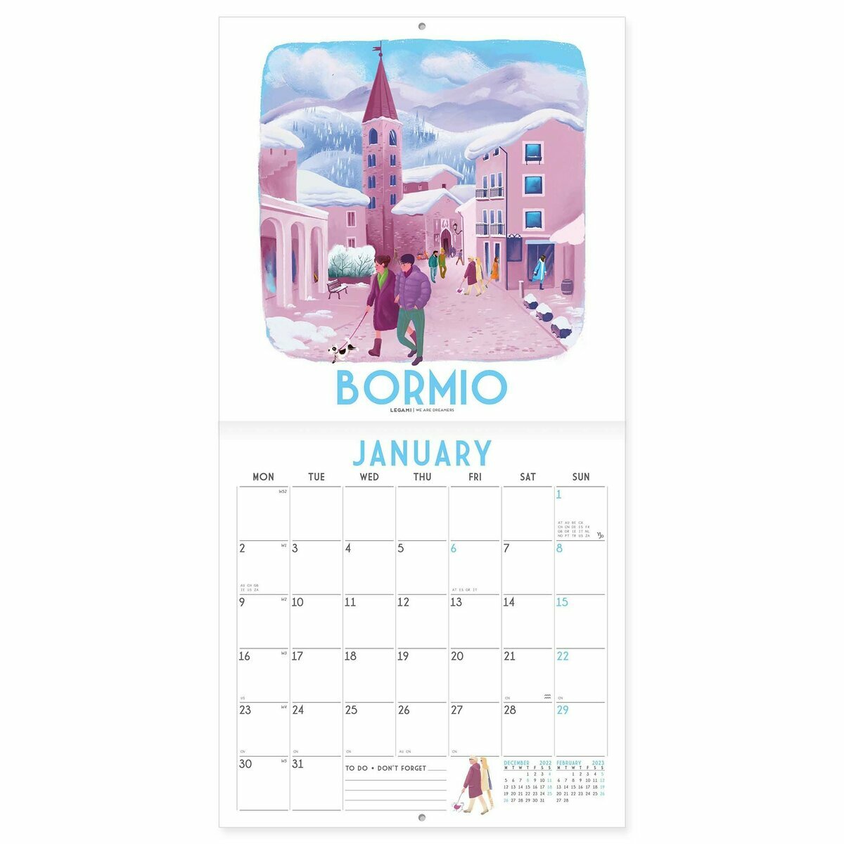 Mini Calendrier 2023 Italie Mini Calendrier 2023 Italie
