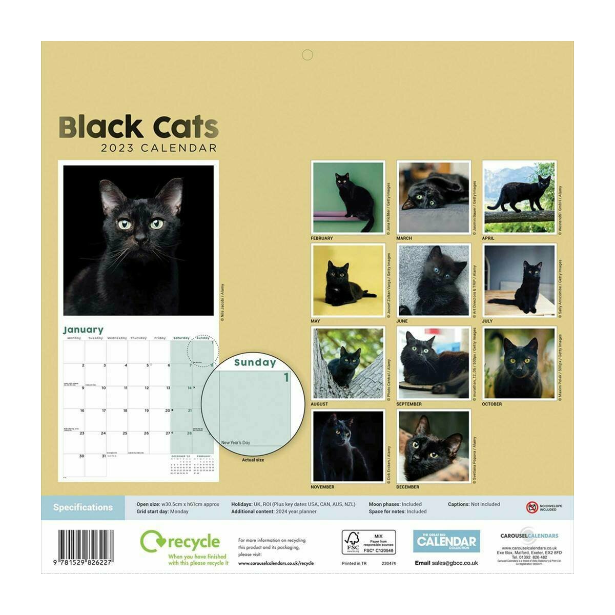 Calendrier Chat Noir 23