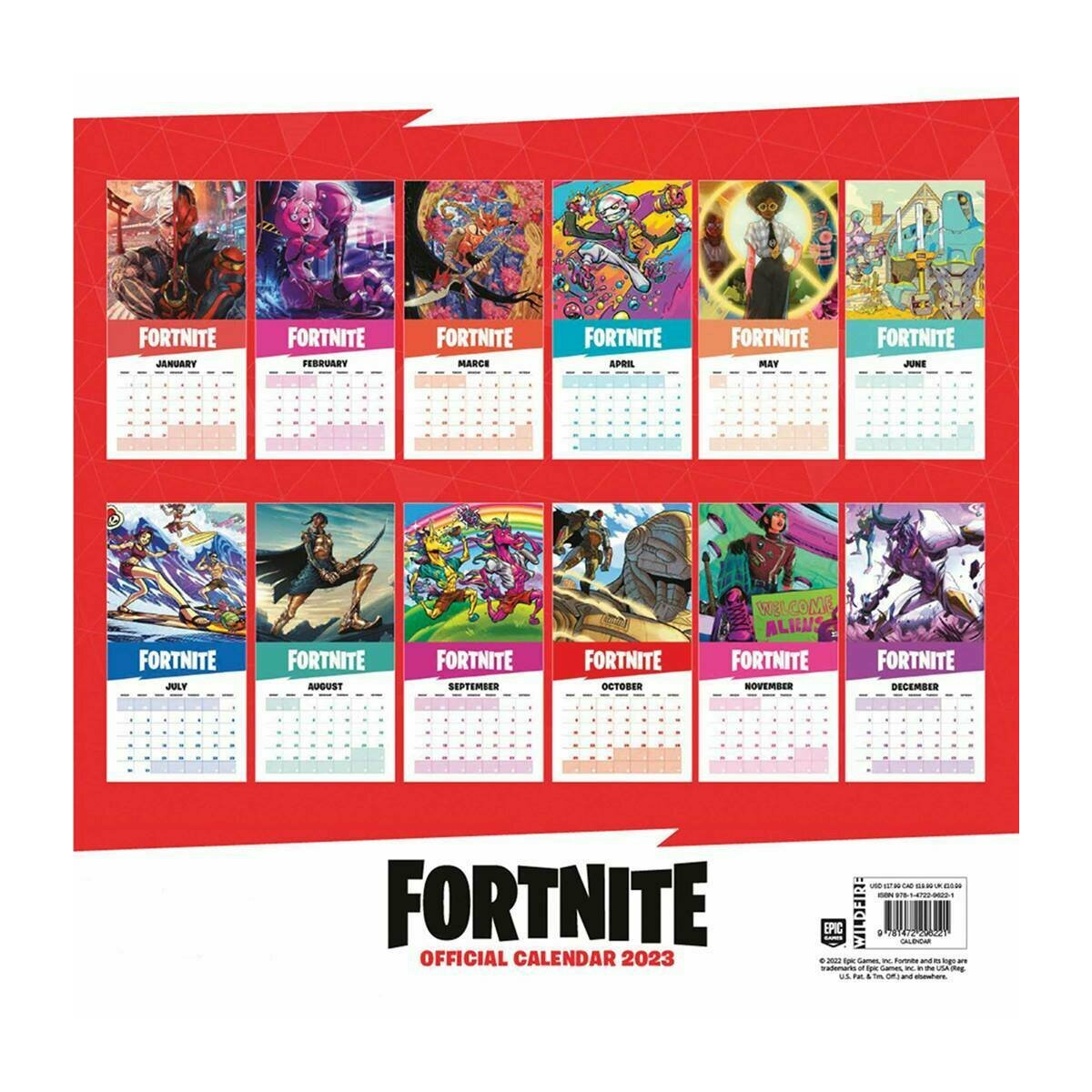 Calendrier 2023 Fortnite