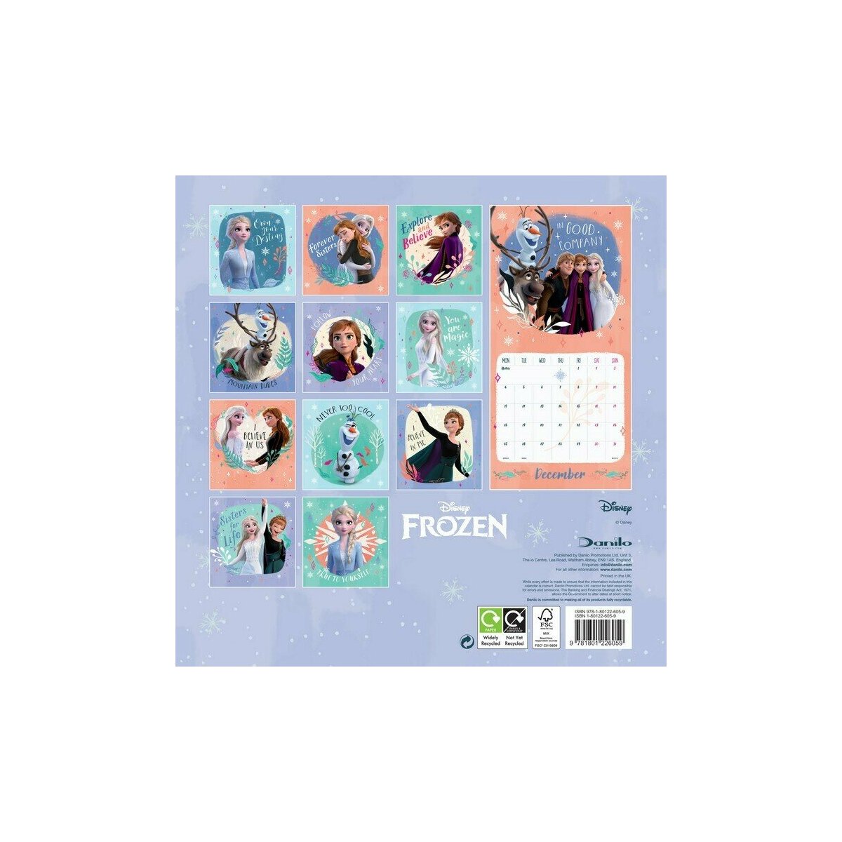 calendrier 2023 Reine des neiges disney 2