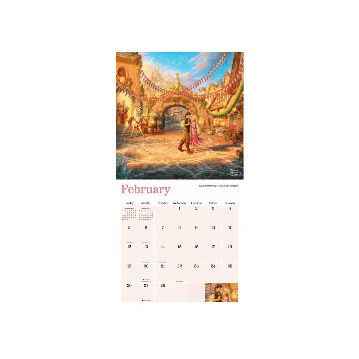 calendrier-2023-thomas-kinkade-disney