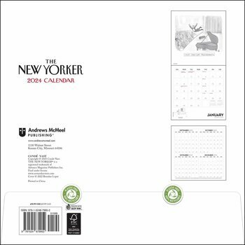 Calendrier 2024 Cartoons New Yorker