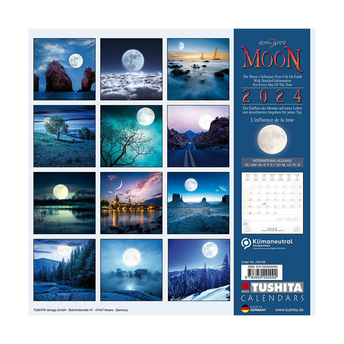 Calendrier 2024 Lune