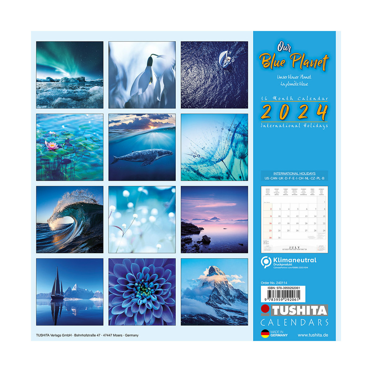 Calendrier 2024 Planète terre