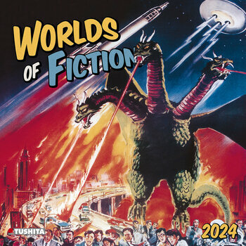 Calendrier 2024 Affiche vintage film science fiction 