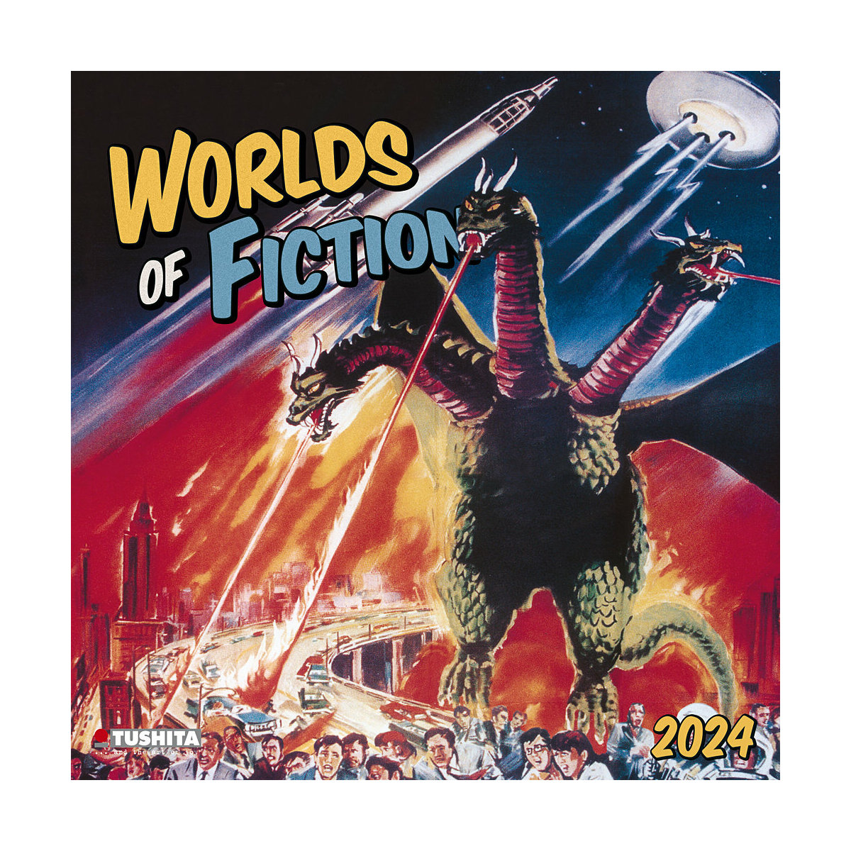 Calendrier 2024 Affiche vintage film science fiction