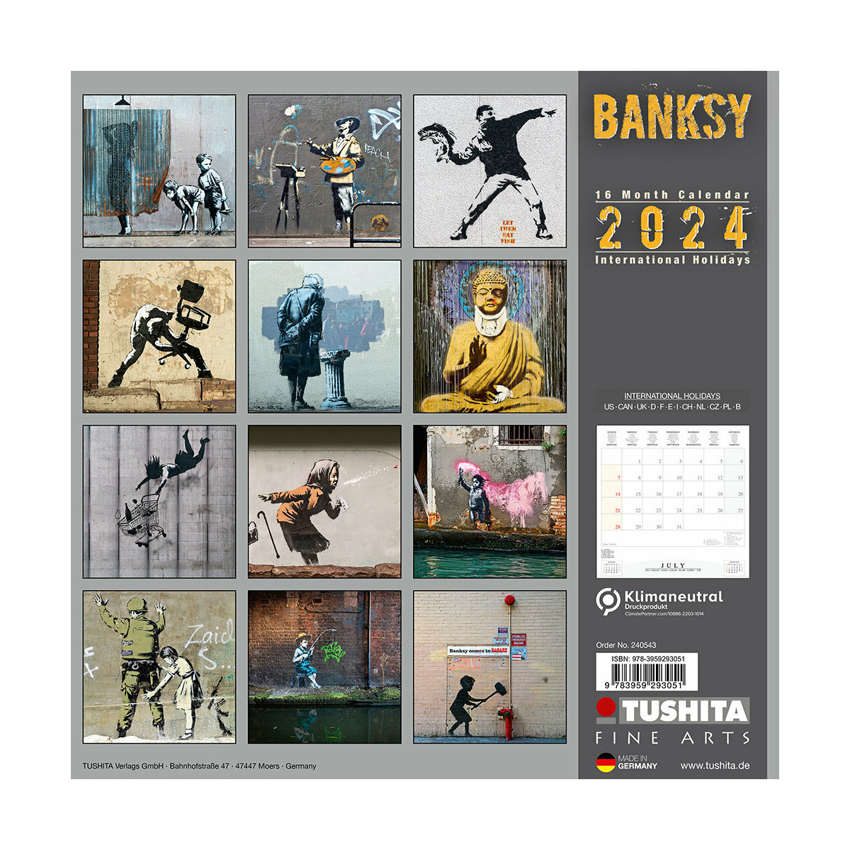Banksy 2024 Calendar 2024 Becky Carolee