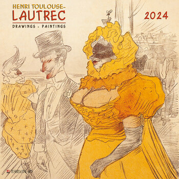 Calendrier 2024 Henri Toulouse Lautrec affiche Calendrier 2024 Henri Toulouse Lautrec affiche