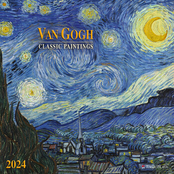 Calendrier 2024 Vincent Van Gogh oeuvre célèbre Calendrier 2024 Vincent Van Gogh oeuvre célèbre