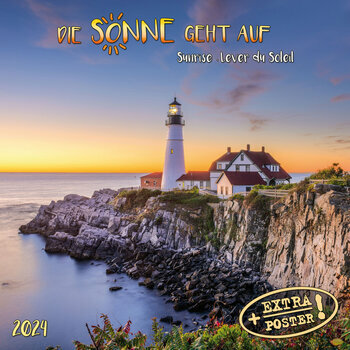 Calendrier 2024 Couché de soleil AVEC POSTER OFFERT Calendrier 2024 Couché de soleil AVEC POSTER OFFERT