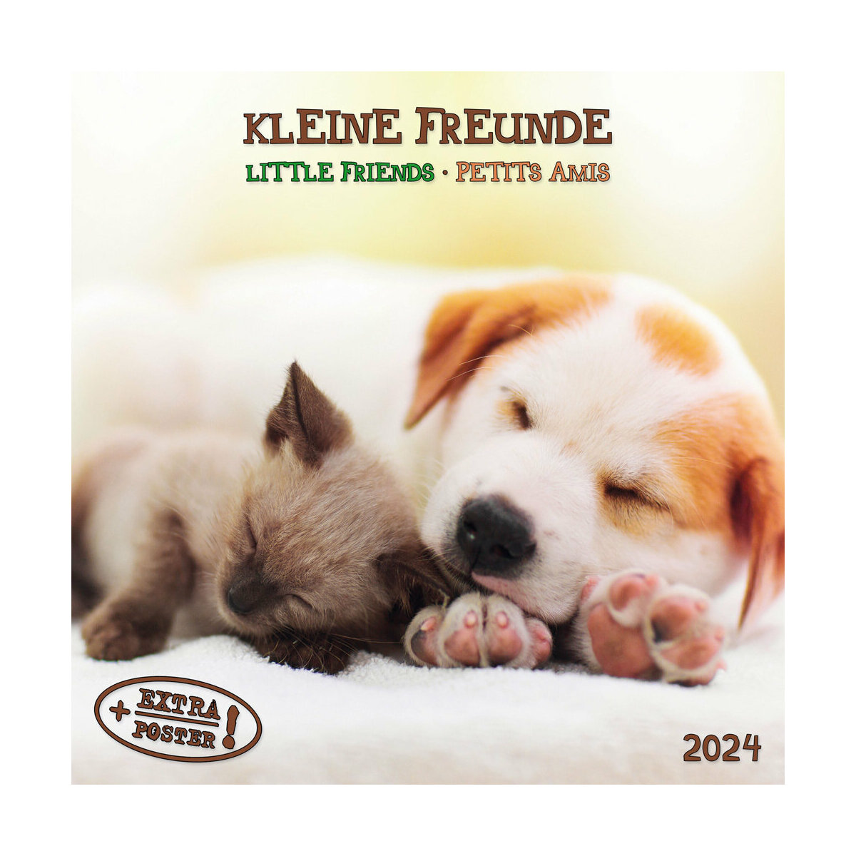Calendrier 2024 Animaux AVEC POSTER OFFERT