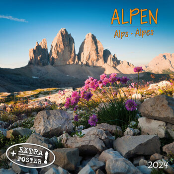 Calendrier 2024 Montagnes Alpes AVEC POSTER OFFERT